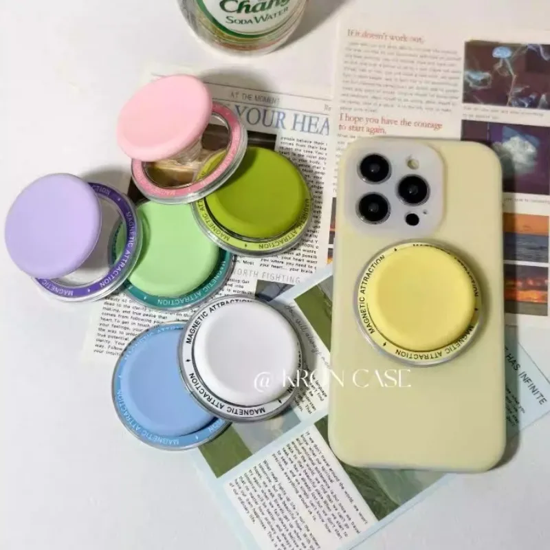 

Universal Anti-Drop Phone Grip Sticky Ring Holder Colorful Expanding Non-Slip Finger Stand Women Cute Mobile Phone Kickstand New