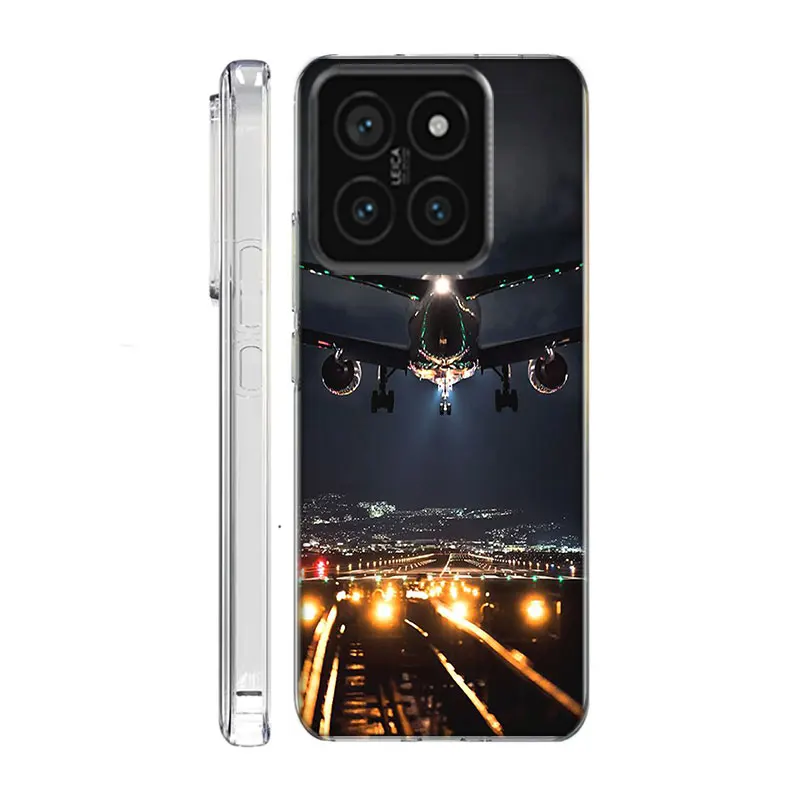 Airport Shuttle Transportation Clear Phone Case For Xiaomi Poco F6 F5 Pro F3 X5 X4 NFC F4 X3 GT M5 M5S M4 M3 Pro F2 F1 Cover Coq