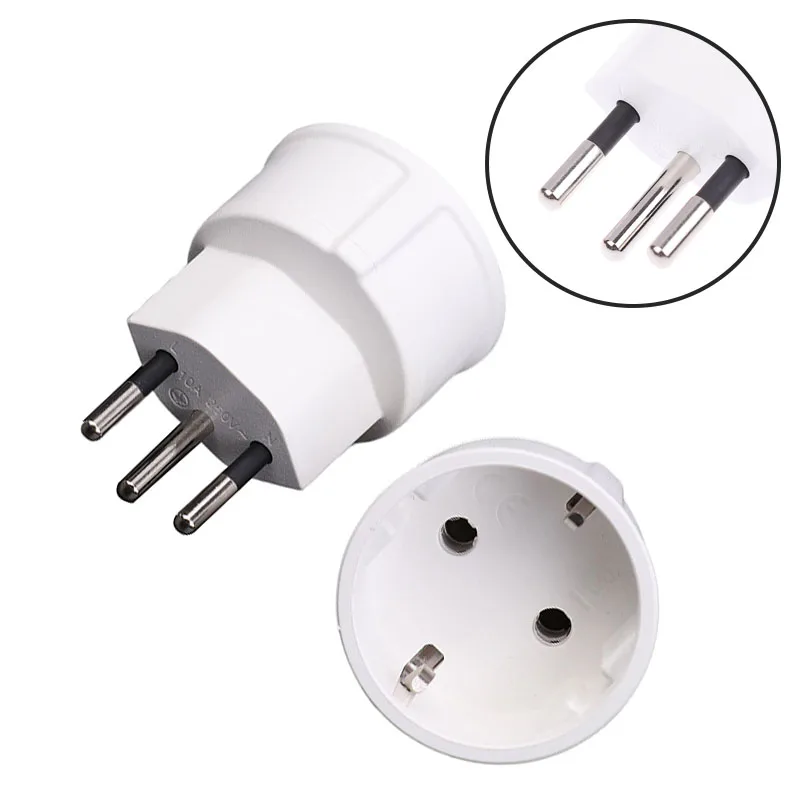 Premium 3-Pin Swiss-to-French Plug Adapter; Best Transformer for European Sockets