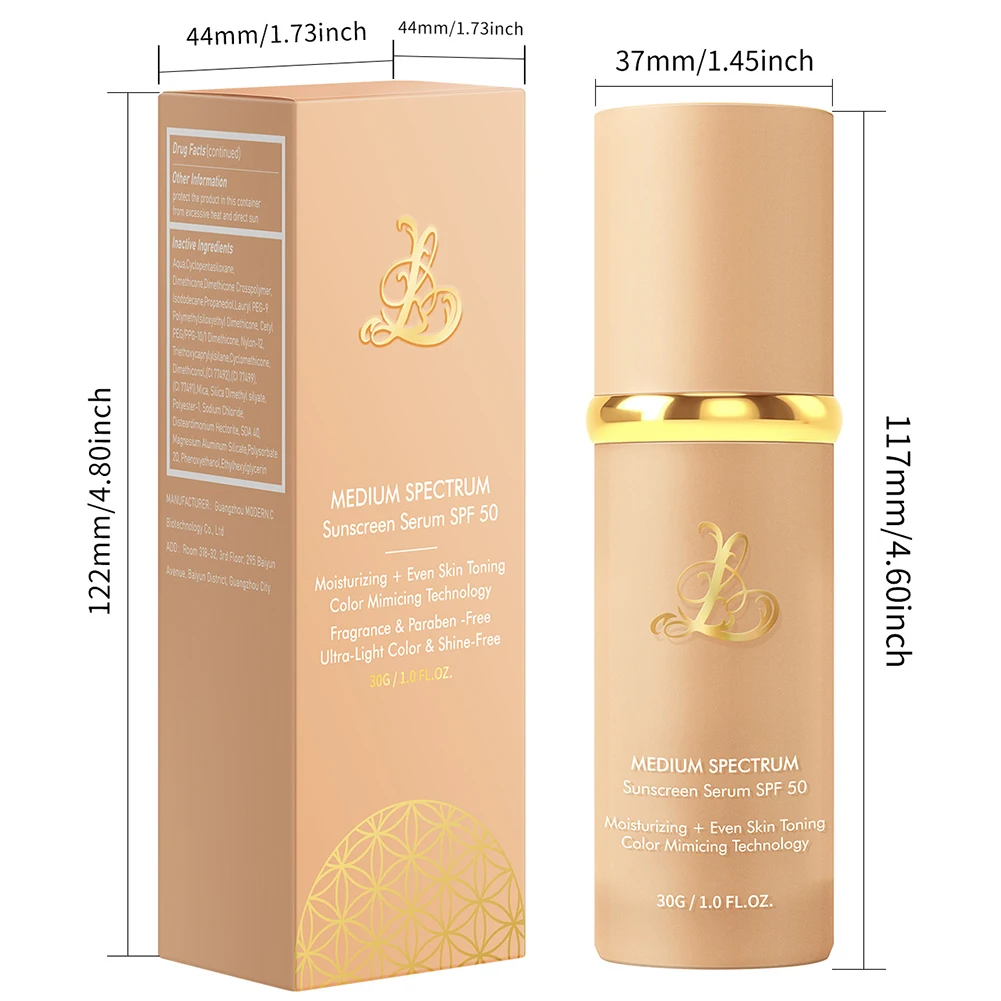 4-in-1 cosmetica-tool Ultra Blends kleurveranderende foundation brede spectrums SPF50 zonnebrandcrème concealer voor alle huidtypes