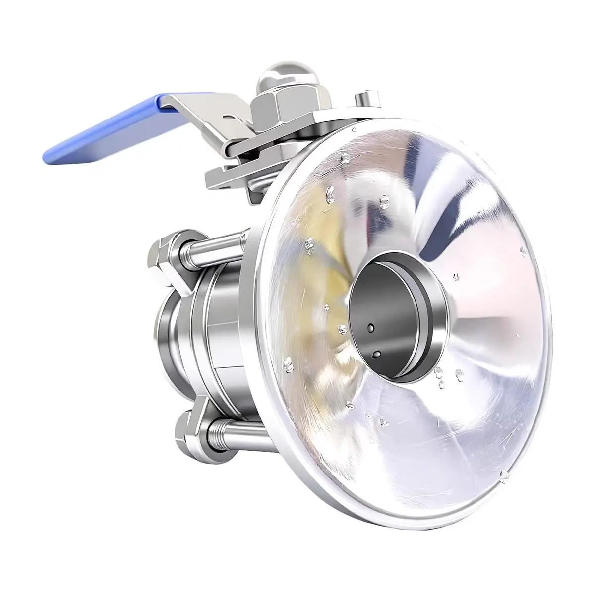 304 Stainless Steel Sanitary Three-way Reversing Valve Clamp Connection for Filling Machine