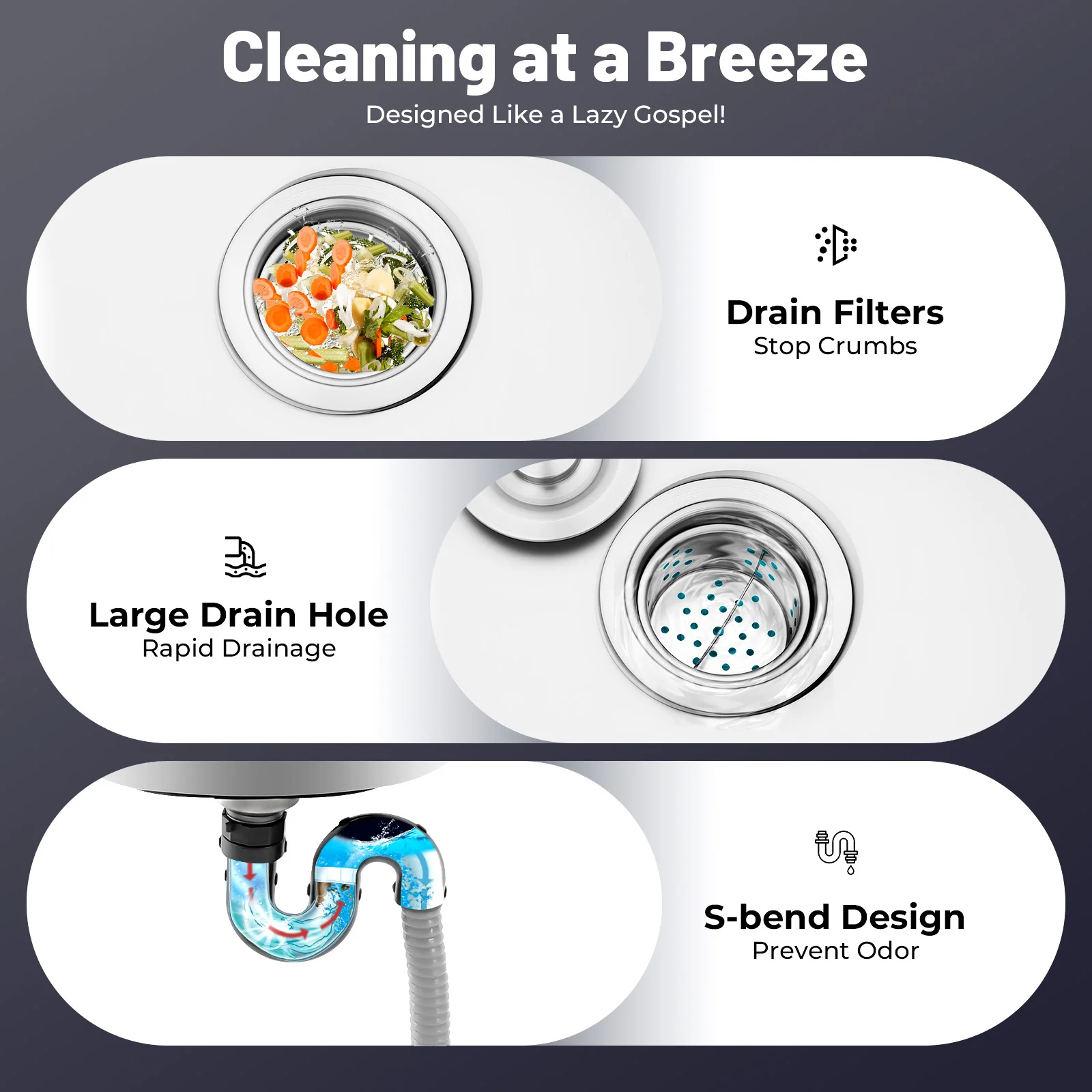 حوض مطبخ قائم بذاته من الفولاذ المقاوم للصدأ، وعاء واحد، حوض غسيل للمطاعم التجارية مع رف تخزين لغسل اليدين