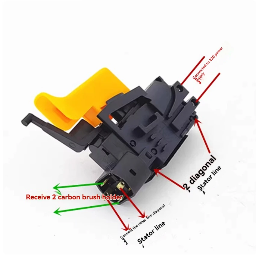 前進/後進調整無段階速度制御スイッチ 6.5 ハンド電動ドリル電動工具スイッチアクセサリー