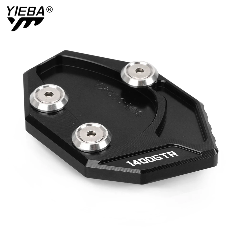 

ZZR 1400 GTR 1400 ZX14 Kickstand Side Stand Extension Enlarger Support Plate Pad For KAWASAKI ZZR1400 GTR1400 ZX-14R 2006-2024