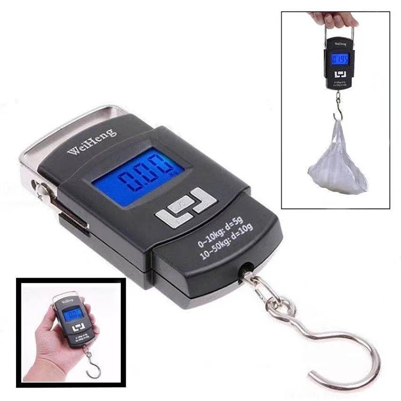 50kg/10g Portable Electronic Hanging Weighing Scale