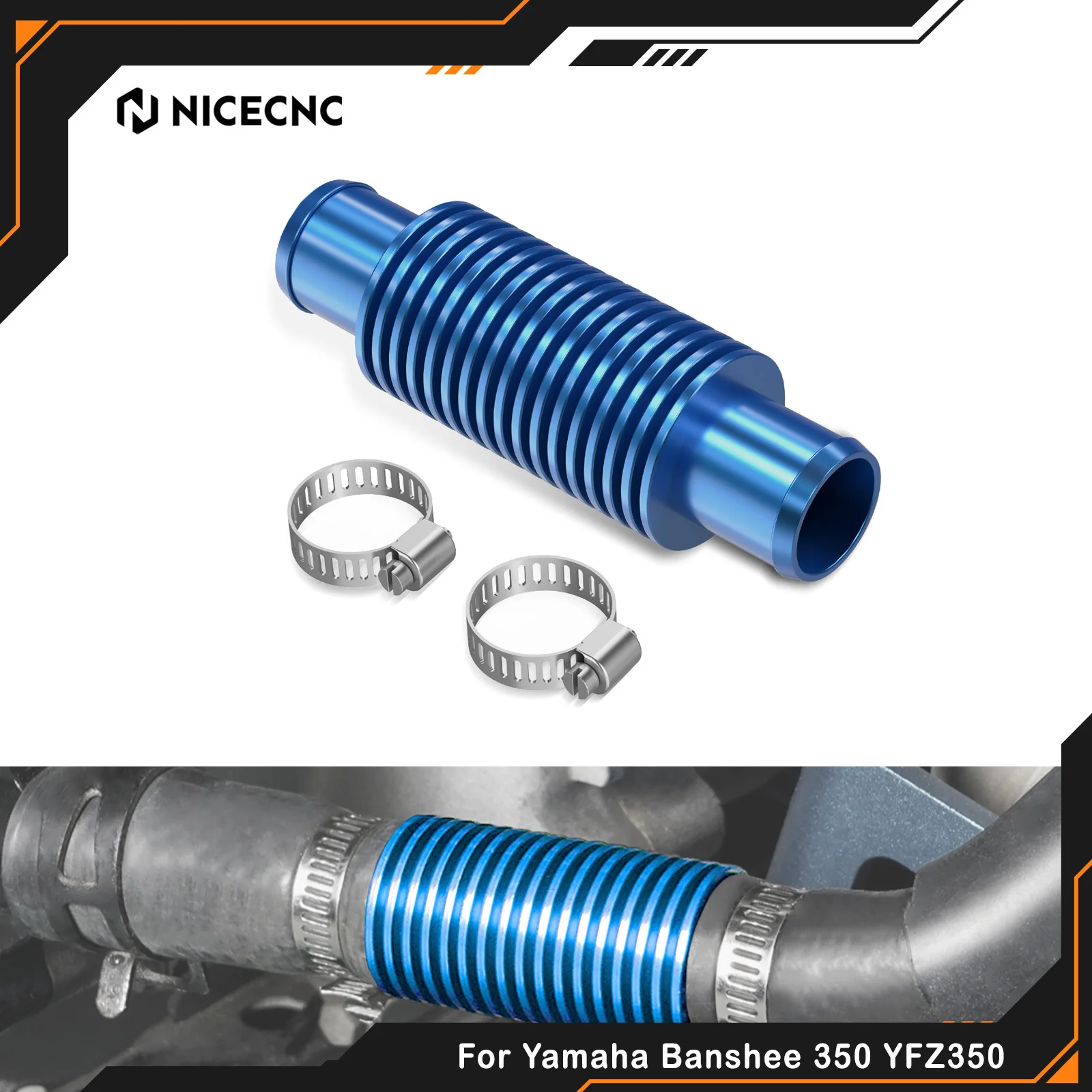 NICECNC For Yamaha Raptor 700 Oil Cooler 17 Fins For Yamaha Banshee 350 For Honda For Kawasaki For Suzuki LTZ400 Universal ATV