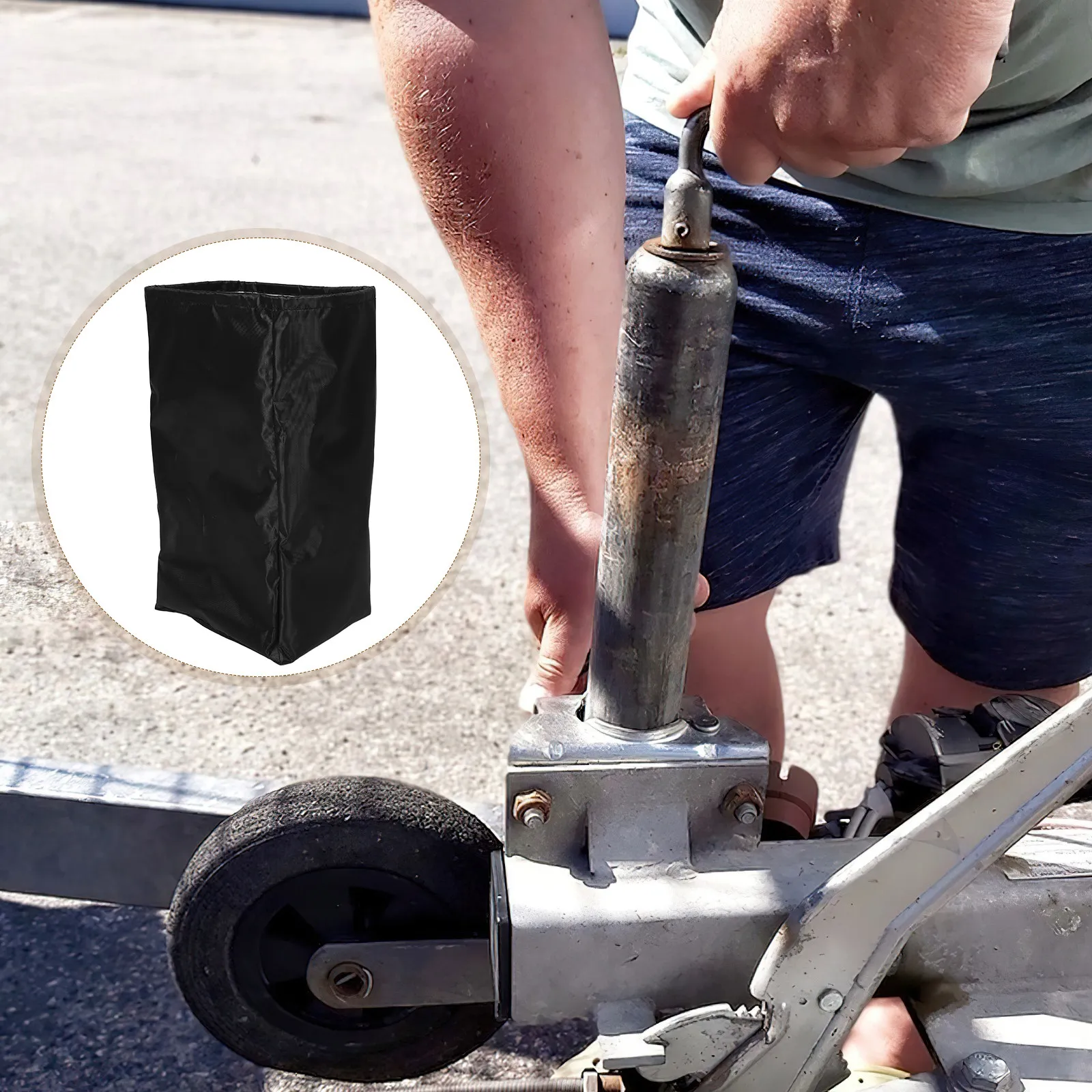 

Durable Waterproof Electric Tongue Jack Cover Rvs Travel Trailers Easy Operation Simple Installation Protective Accessory