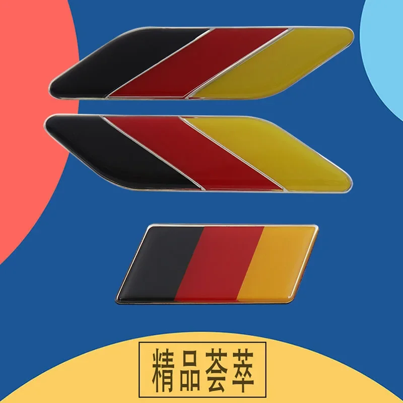 For car Engine Hood Fender trunk Tail Rear Decal Emblem 3D Premium Deutsch Germany German Flag Map Logo Badge Sticker