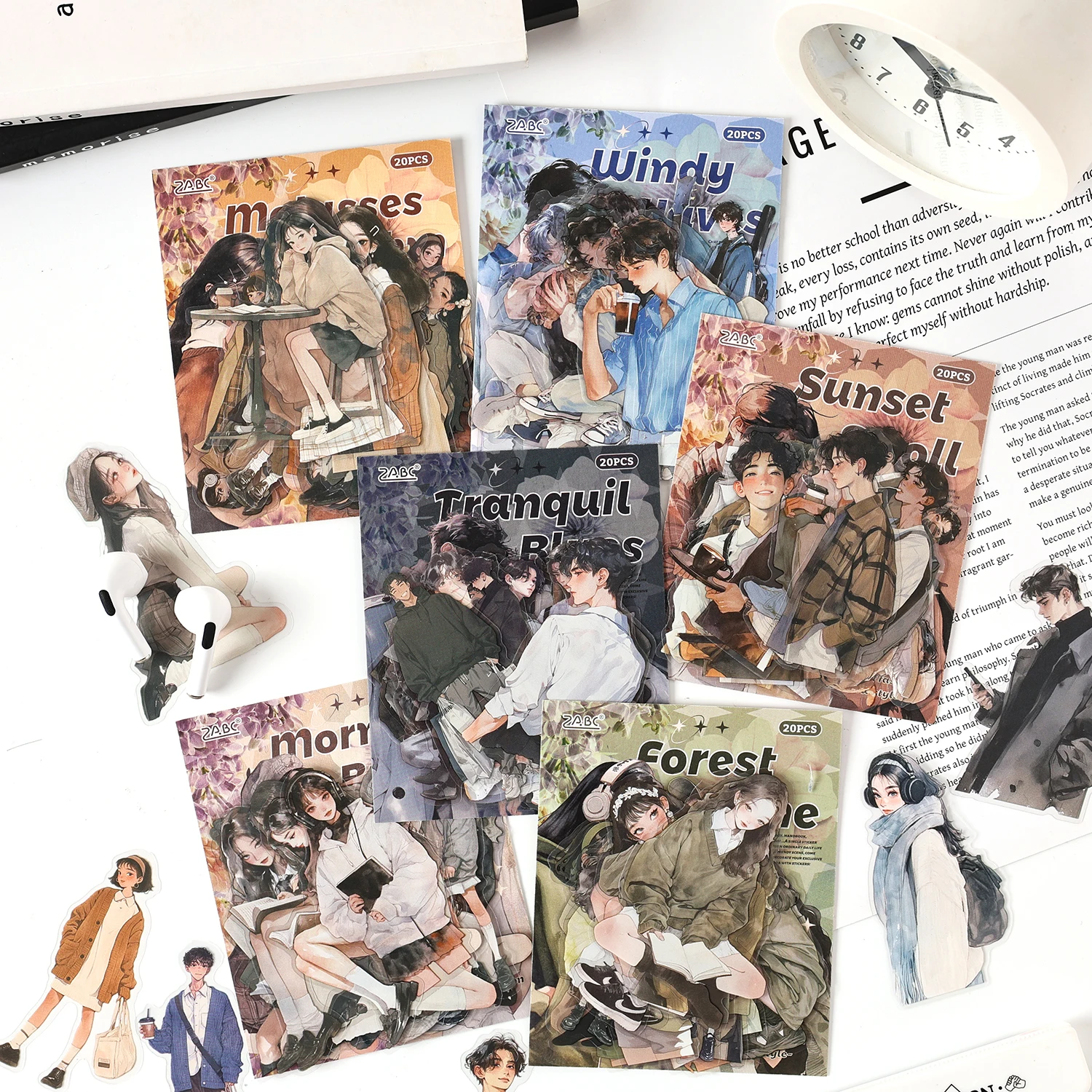 سكرابوكينغ ملصقات 20/120 قطعة Kawaii شخصية ملصق حزمة DIY بها بنفسك الهاتف الأمتعة دراجة نارية حقيبة كمبيوتر محمول أعواد تزيين #2