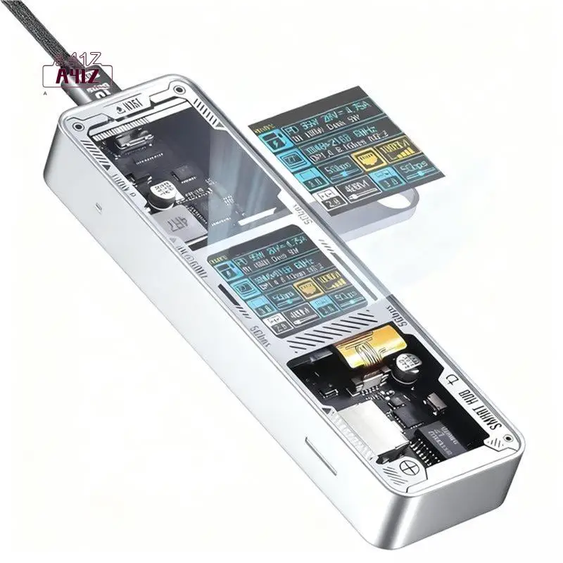 A41Z-6 In-1 USB C Hub With -Compatible 4K@60Hz, Gigabit Ethernet, 100W PD Power Delivery For Steam Deck
