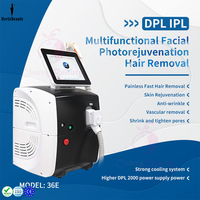 IPL DPL Long Pulse Skin Care Laser Permanent Painless Hair Removal Stretch Mark Treatment Device 3 Wavelength 2000W Beauty Salon