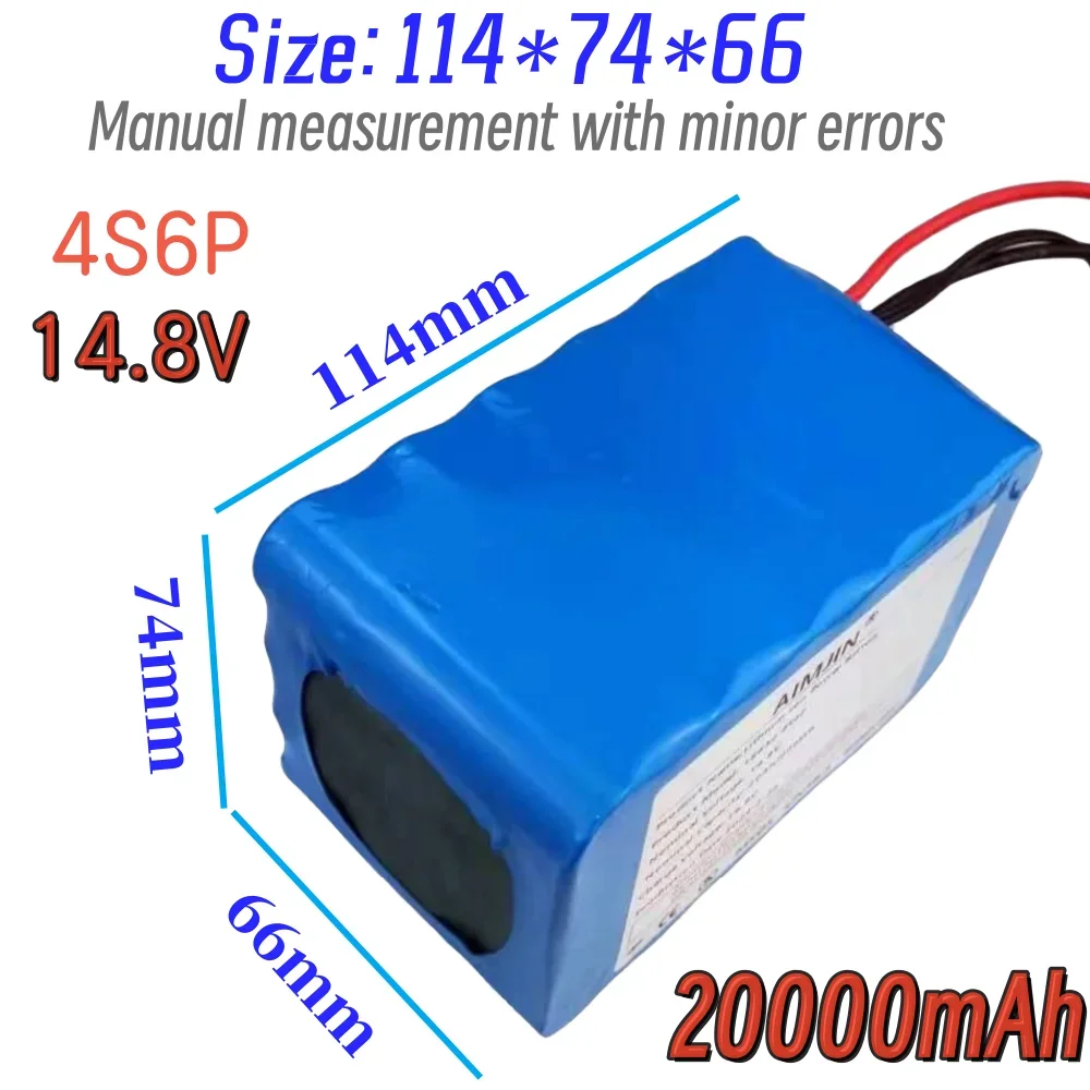 4S6P 14.8V battery 20Ah 296Wh Li-ion battery with built-in BMS suitable for various hybrid electric vehicles and electronic toys