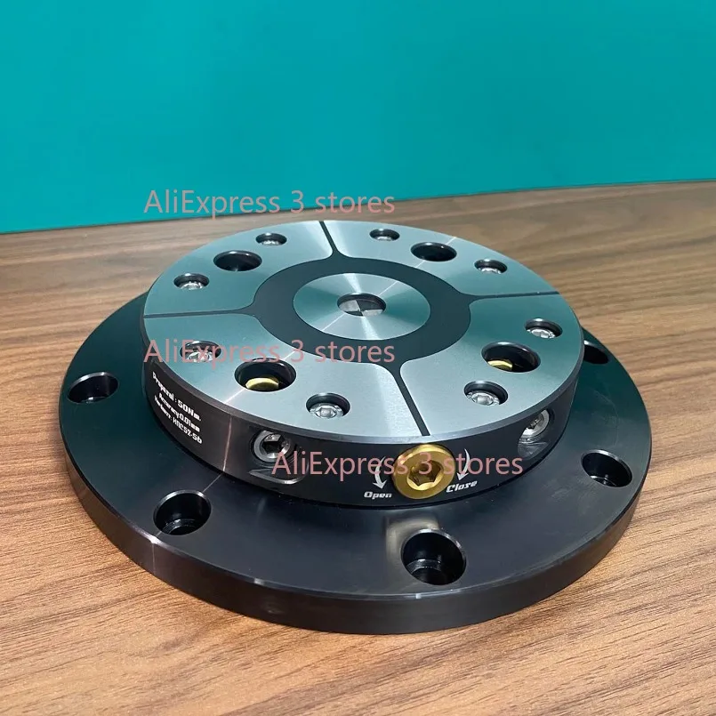 4-5 Axis Fixture: Self-centering Vise with Positive Pairing & Zero Point Quick Change, Four-axis L-block Bridge Board DJ-AIX5-D9