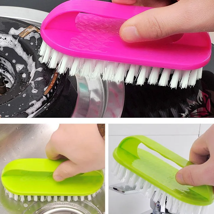 Zufällige Reinigungsbürste mit weichen Borsten für Wäsche, Kleidung und Schuhe – tragbare Kunststoff-Handreinigungsbürste – Detail 5