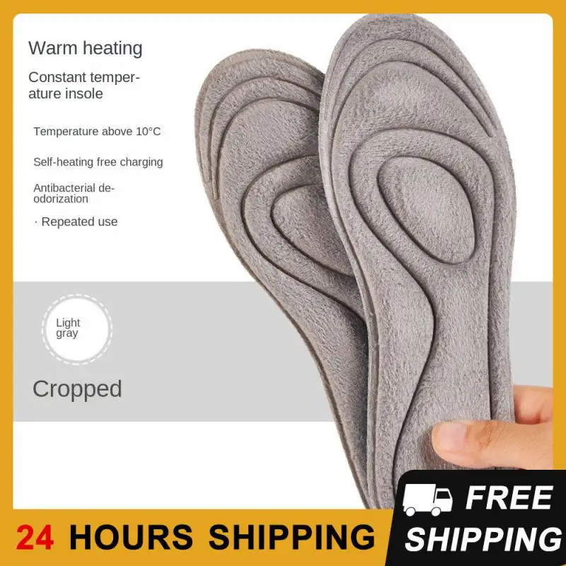 Insoles Safety And Health Grey Deodorization Warm Insole Pain-proof And Comfortable No Need To Charge Yellow Sweat Absorption