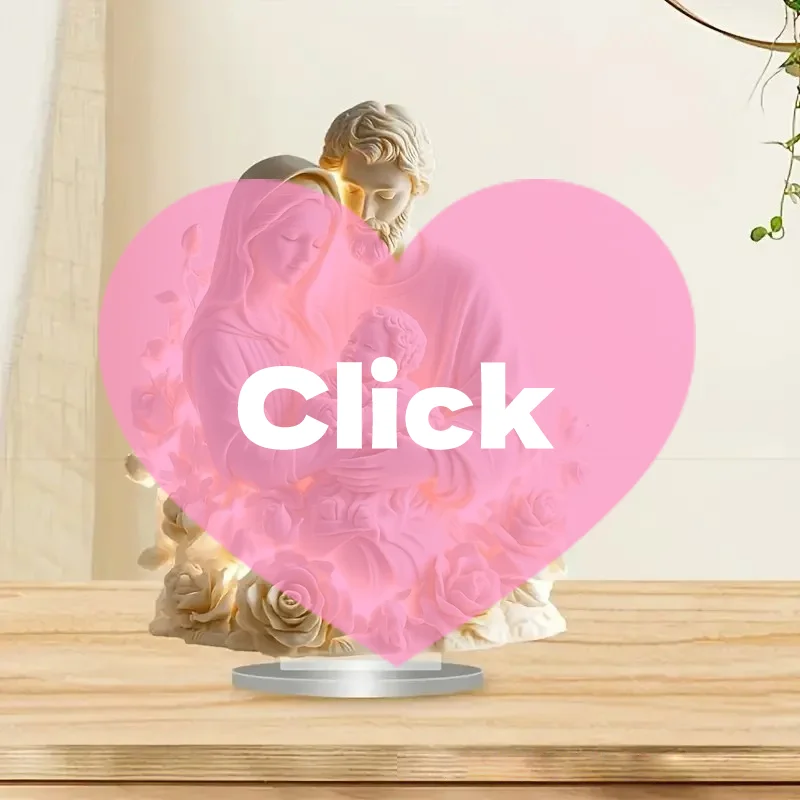 2026 جديد المهد يسوع الولادة المشهد عيد الميلاد الجدول محور ملحق 2D شقة الاكريليك للمنزل مكتب الديكور حزب الحلي #1