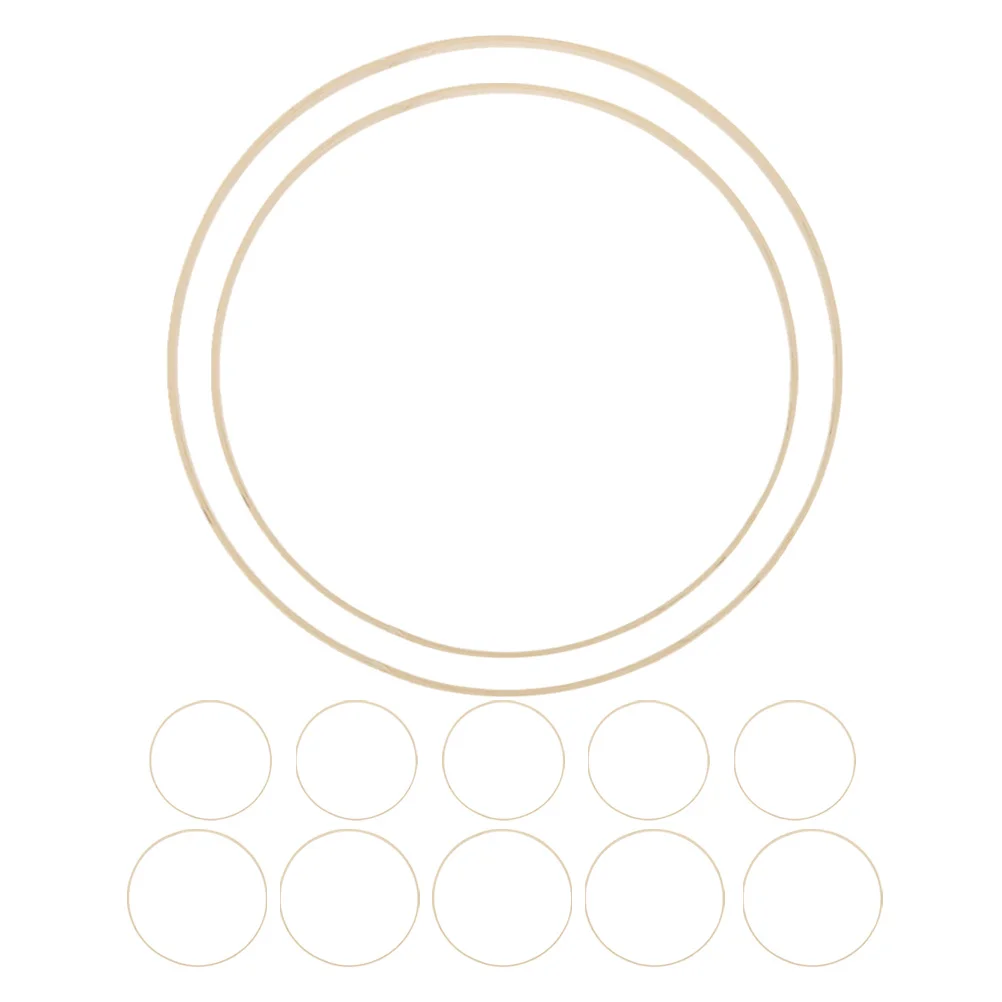 

12Pcs Bamboo Rings Standard Size Dream Catcher Frame for DIY Wreath Hanging Decor Craft Making Material Hoops