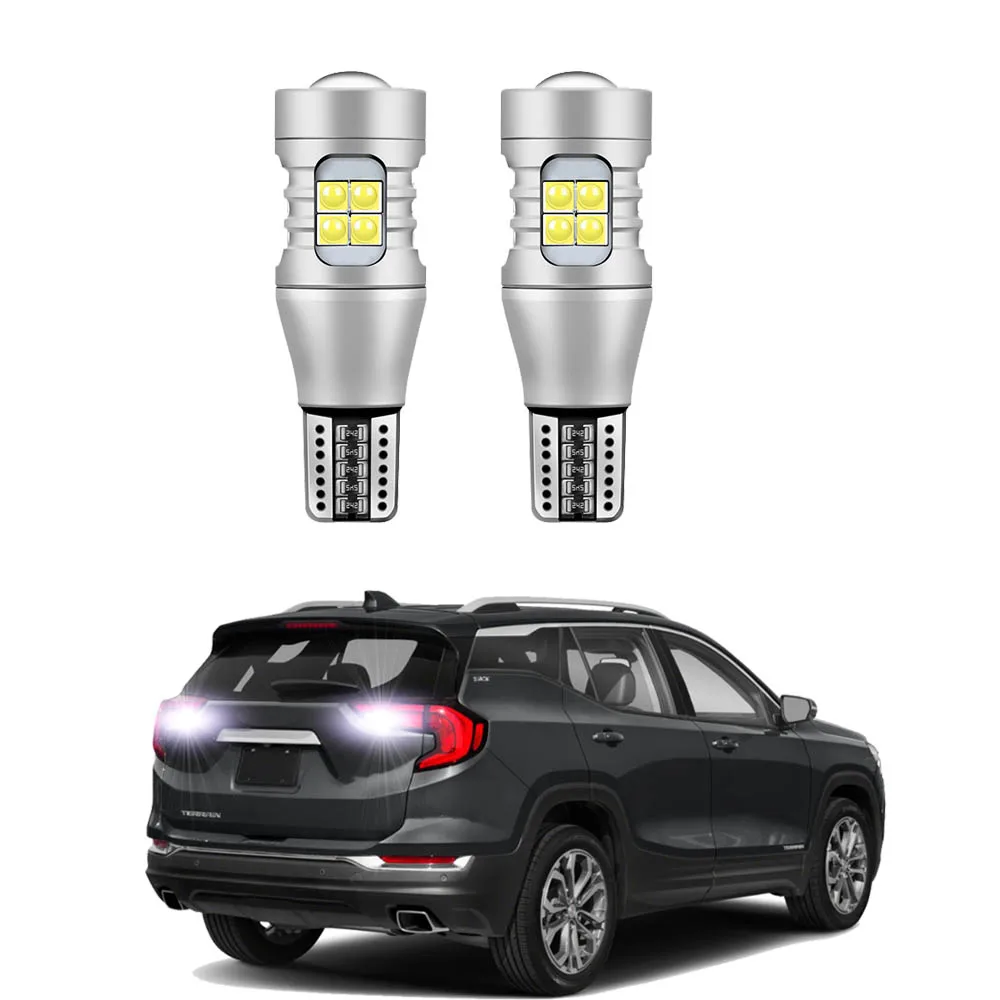 2 uds LED de respaldo para GMC Terrain 2010-2021 bombillas LED de luz de marcha atrás Canbus blanco 12V