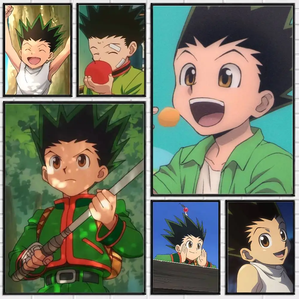 Hunter x Hunter Gon Freecss Poster Versatile HD Waterproof Wall Art Self-Adhesive Decor for Any Space Ideal Gift