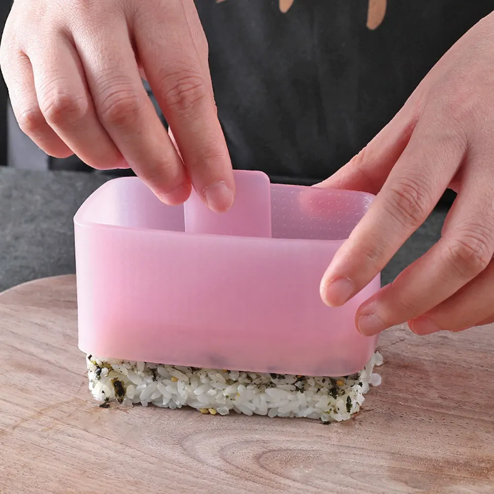 

2Sets Masubi Molds Kit Rectangle Onigiri Rice Mold Small Sushi Ball Making Tools Convenient Kitchen Gadget Masubi Molds Kit