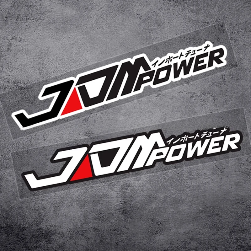 

JDM POWER Motorcycle Stickers Waterproof Durable for Fuel Tank Front Fairing Side Panels Electric Scooter Japaneses Vinyl Decals