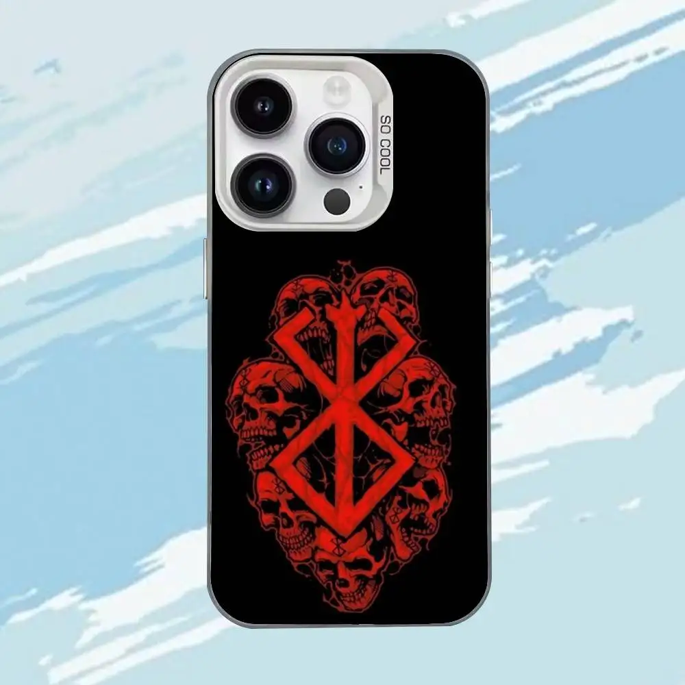 เคสโทรศัพท์ลายอนิเมะ Berserk Guts สำหรับ iPhone 17,16,15,14,13,12,11,Mini,Pro,MAX แบบด้าน ป้องกันการกระแทก