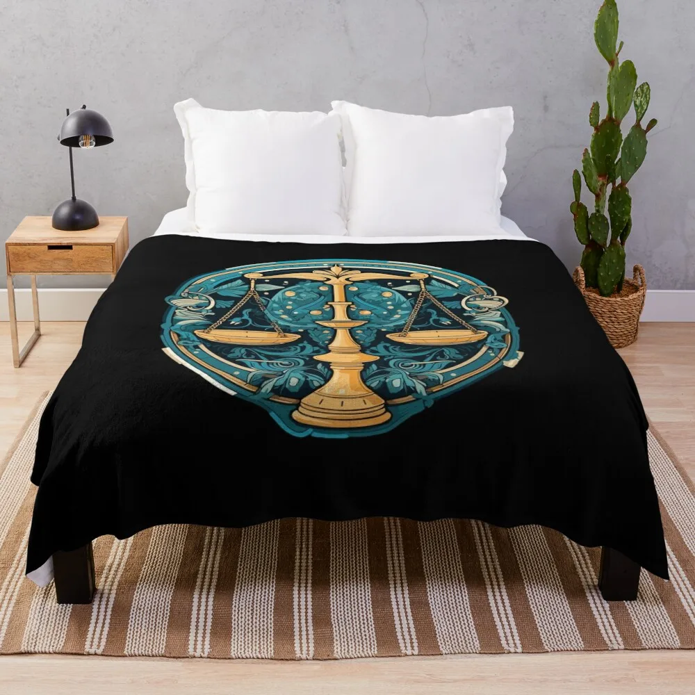 Law and Order – Legal Balance Throw Blanket Softest Bed linens Blankets