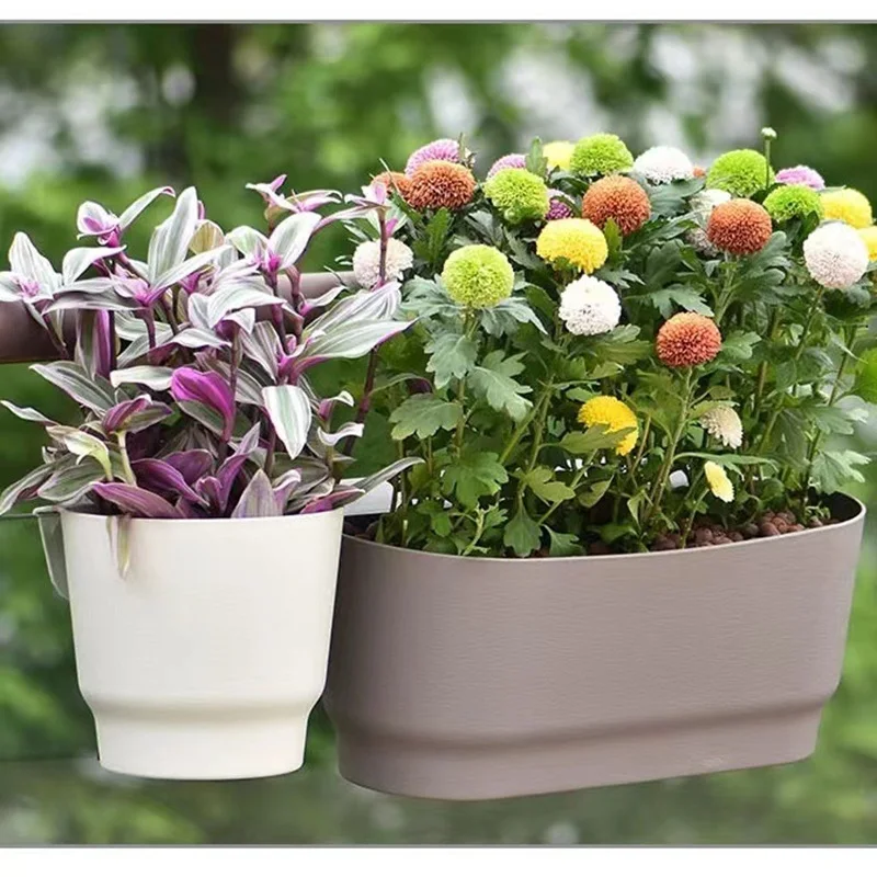 

Вешалка для горшков, цветочные горшки, подвесное украшение для балкона, дома, улицы, сочные перила для кашпо, большое цветочное растение