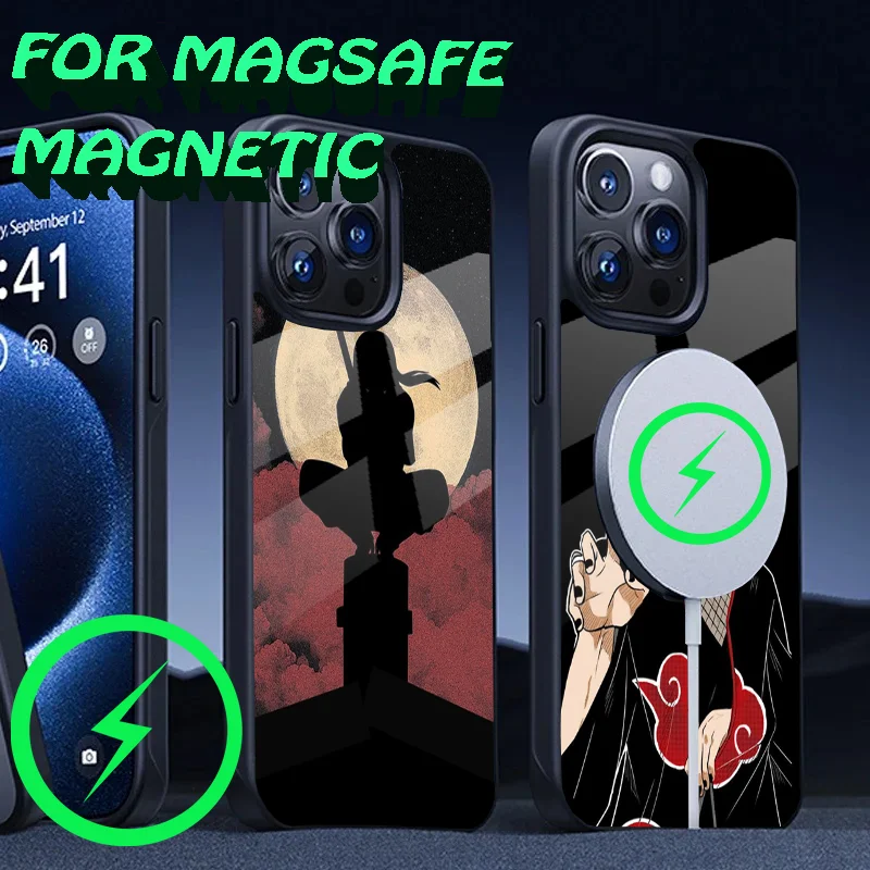 I-Itachi U-Uchiha Anime Phone Case For iPhone 16,15,14,13,12,11,Plus,Pro,Max Mini Magsafe Magnetic Wireless Charging