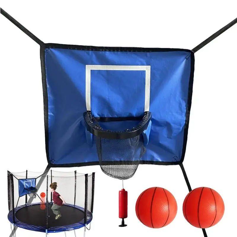 Kids Basketball Hoop And Backboard Set Kids Trampoline Hoop For Basketball Waterproof Portable Mini Basketball Hoop For Door