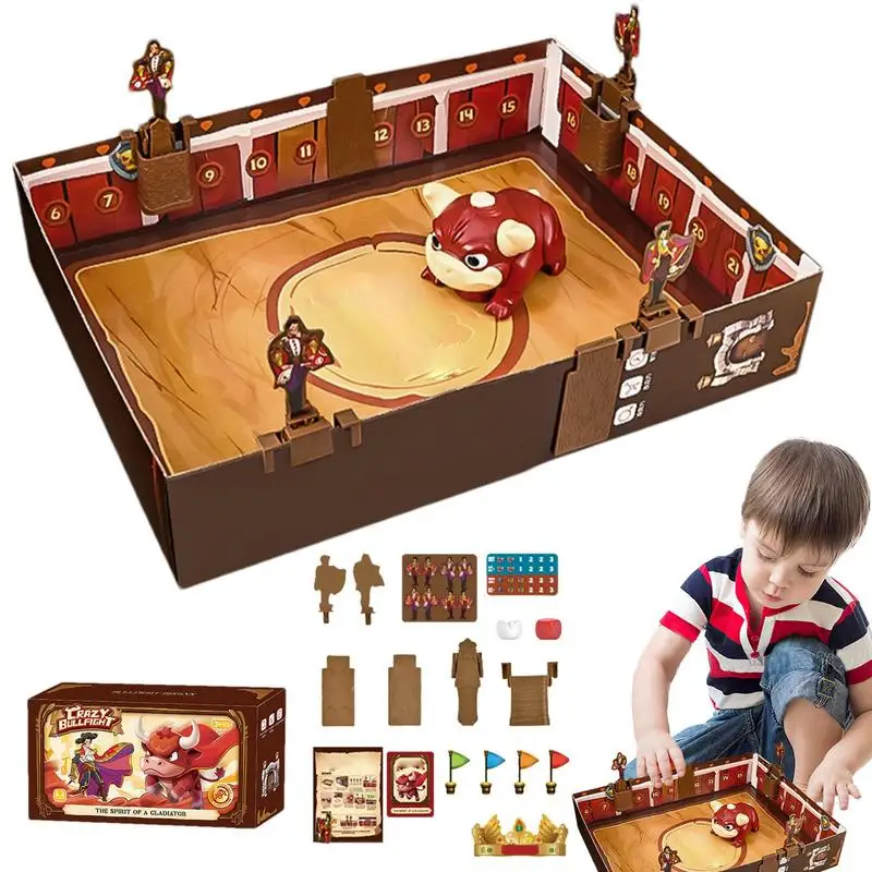 

Interactive Games Family Bullfighting Card Games Adults Board Tabletop Game Learning Educational Toys With Music For 2-4 Players