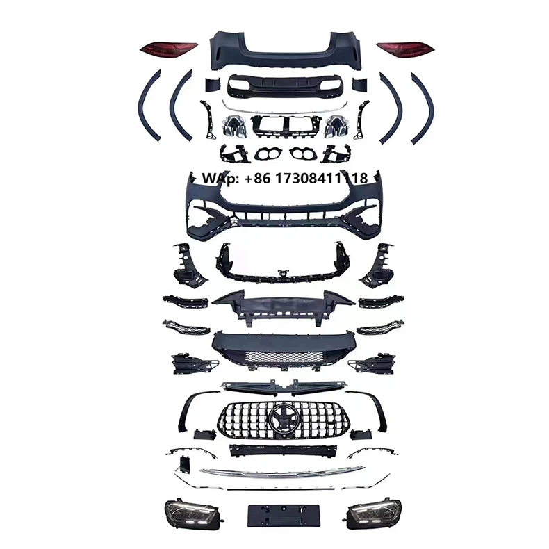 

car bumper body kit, car bumper front lip, rear diffuser, side skirts with grille accessories, for tuning