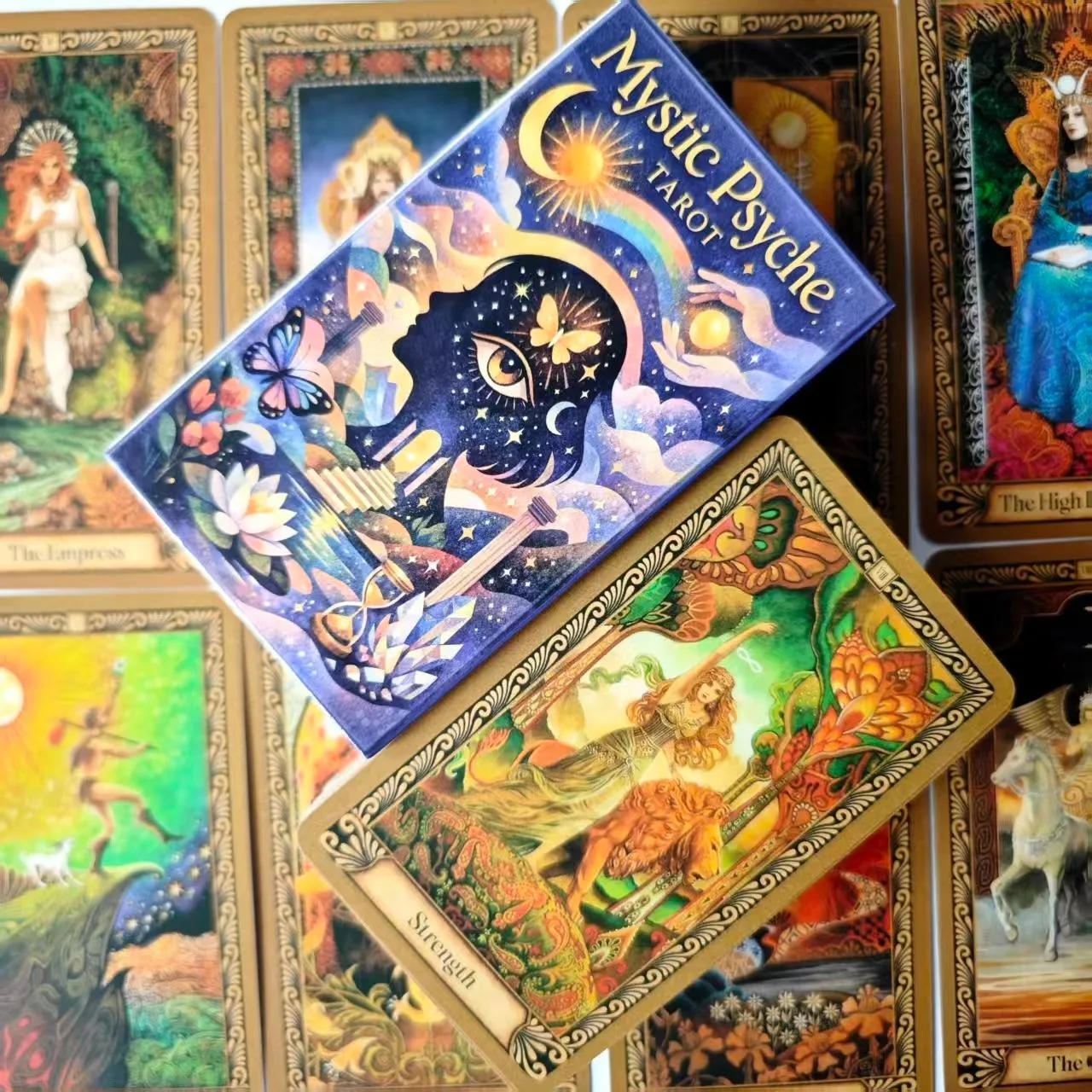 Mystic Psyche Tarot Deck – 78-Card Set for Intuitive Wisdom, Spiritual Growth, and Archetypal Exploration