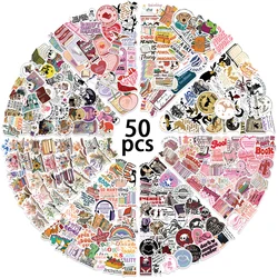 50PCS Smutty Dark Romance Bookish Spice Reader Girl Cartoon Booktok Sticker Aesthetic Car Kindle Ipad Phone Laptop Diary Sticker