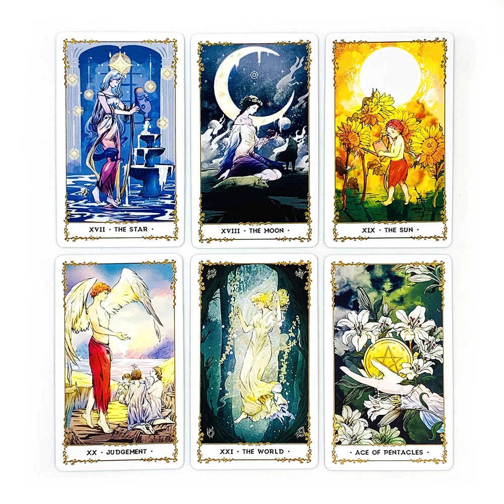 Hot-selling Tarot Kaarten Engelse Versie Mysterieuze Waarzeggerij Kaartspel, vakantie Party Kaarten Spelletjes Voor Familie en Vrienden