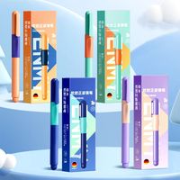 0.38MM Tip Soft Grip Fountain Pen Students Grip Posture Correction Replaceable Ink Sac Pens Drawing Writing Tool