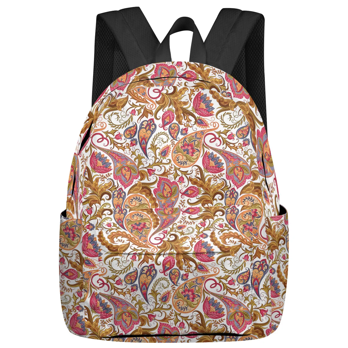 

Paisley Flower Feminina Backpacks Teenagers Student School Bags Laptop Custom Backpack For Men Women Female Travel Mochila