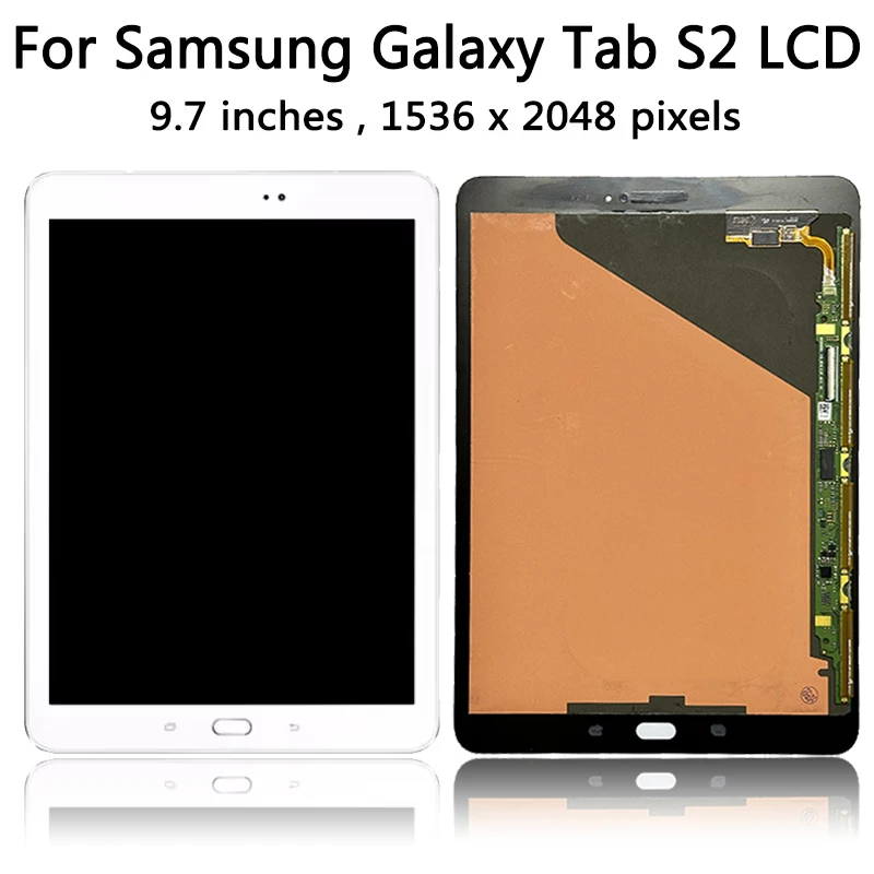 9,7 "AMOLED para Samsung Tab S2 T810 T815 T813 T819 pantalla LCD montaje de pantalla táctil SM-T810 pantalla de SM-T815