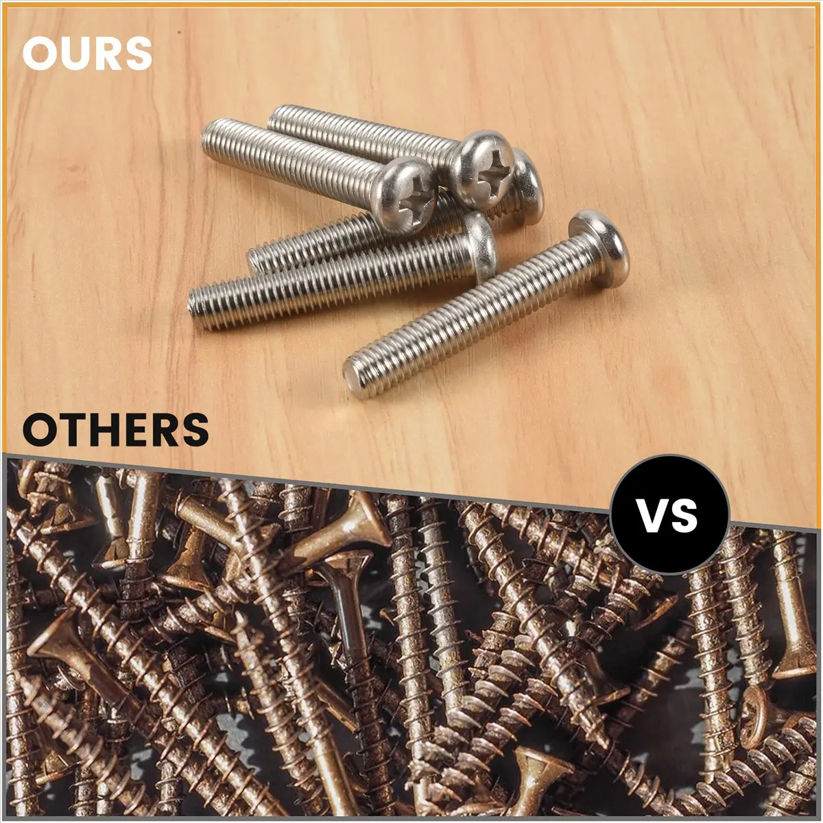 Top Sale M8 x 45mm 304 Stainless Steel Machine Bolt 5pcs