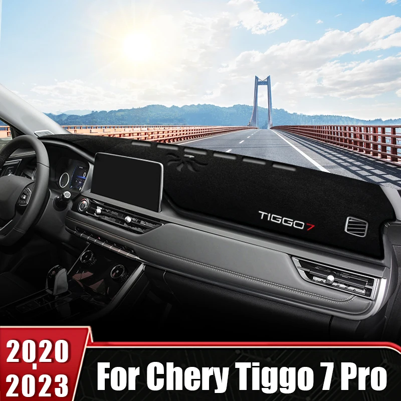 

For Chery Tiggo 7 Pro 2020 2021 2022 2023 Car Dashboard Cover Avoid Light Mat Non-Slip Pad Instrument Panel Carpets Accessories