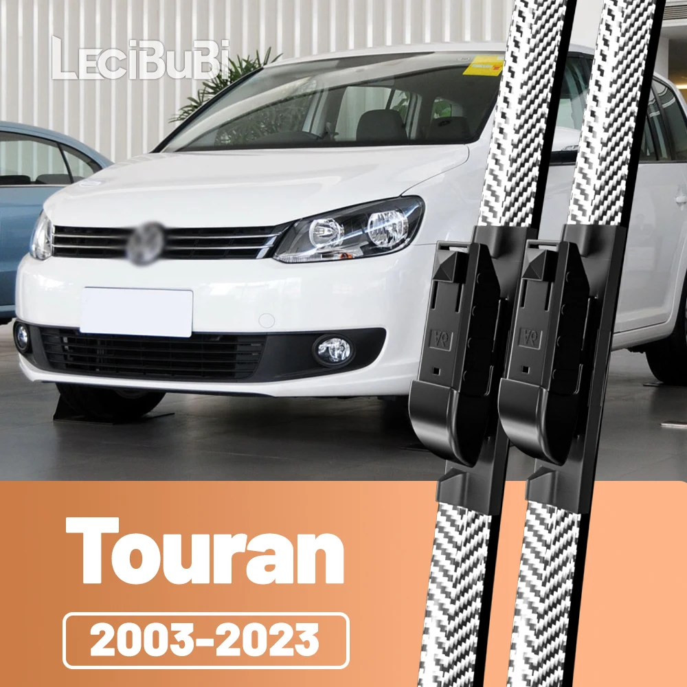 

2pcs Front Windshield Windscreen Wiper Blades Carbon Fibre Wipers For VW Touran 1T2 1T3 5T 2003-2023 2007 2008 2010 2011 2015