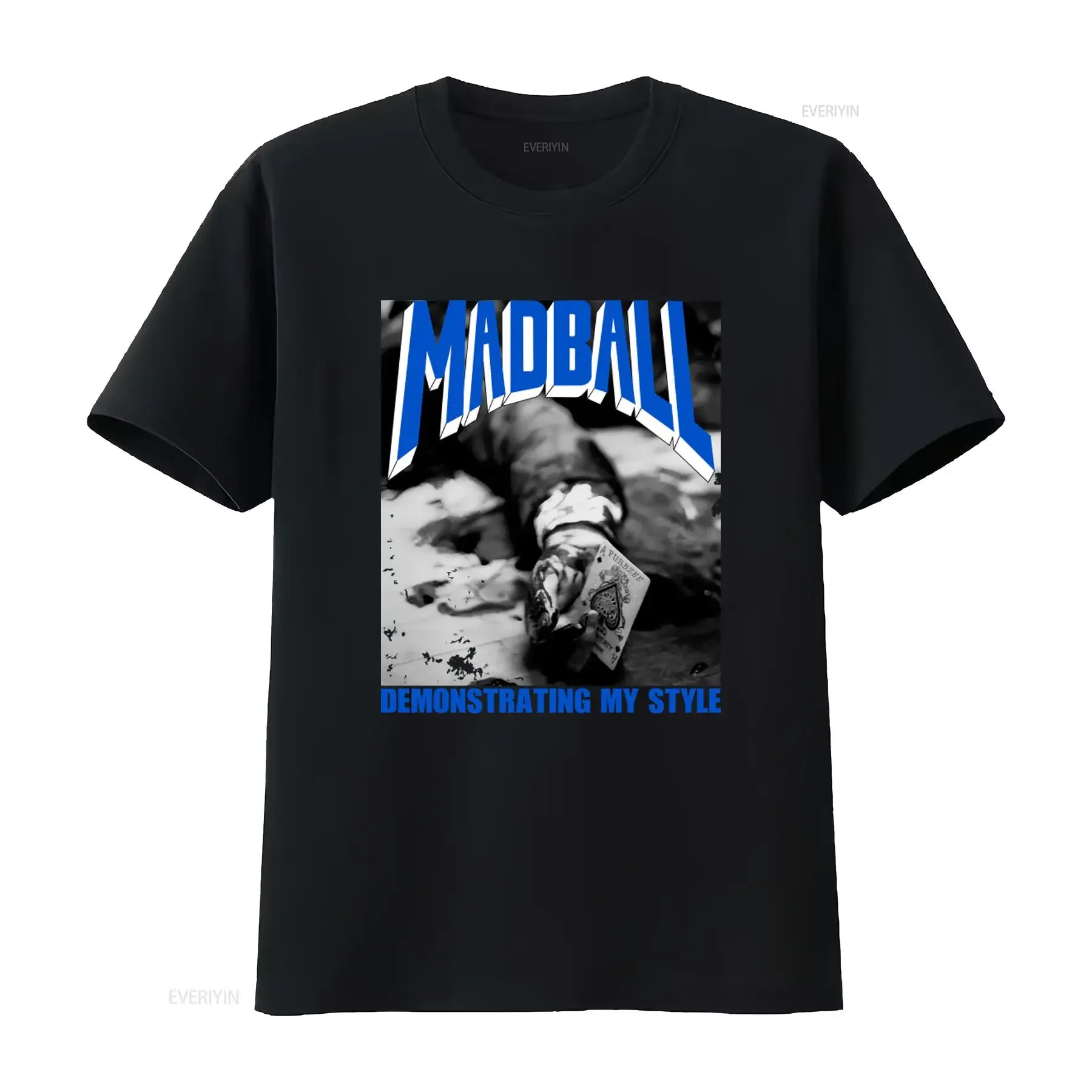 Camiseta Madball Talla Pequeña Estilo Hardcore NYHC con Estampados de Agnostic Front, Sheer Terror, Hatebreed y Skarhead que Muestran Mi