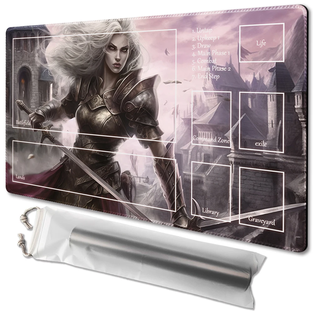 

THALIA, HERETIC CATHAR - Board Game TCG Playmat Table Mat Game Size 60X35 CM Mousepad Compatible for MTG CCG