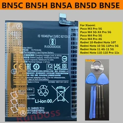 Original BN5C BN5H BN5A BN5D BN5E Battery for Xiaomi Redmi Note 10 10T 11E 11 Pro 5G 11s 4G,Pocophone Poco M5 M4 M3 X4 Pro 5G