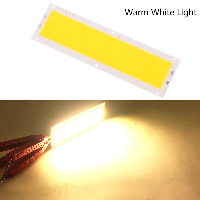 

120x36MM DC 12V LED COB 10W Чип Источник света Полоса Лампа Панель Холодный Белый Натуральный Белый Теплый Белый Синий Красный Для DIY Автомобильная Лампа