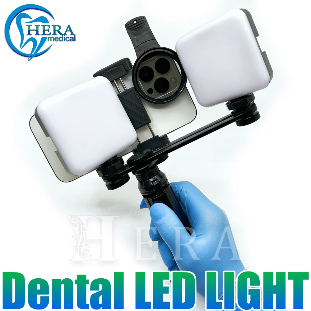 Dental Photography Flash Oral Filling Light for Dentist Equipment Dentistry Recharge Lighting Brightness Adjustment Tripod. MK17