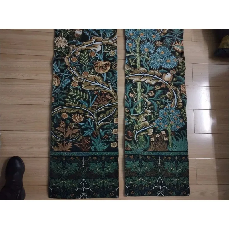 Belgian wall hanging Tapestry Modern Home fabric William Morris Tree of Life vertical long rural decorative background painting