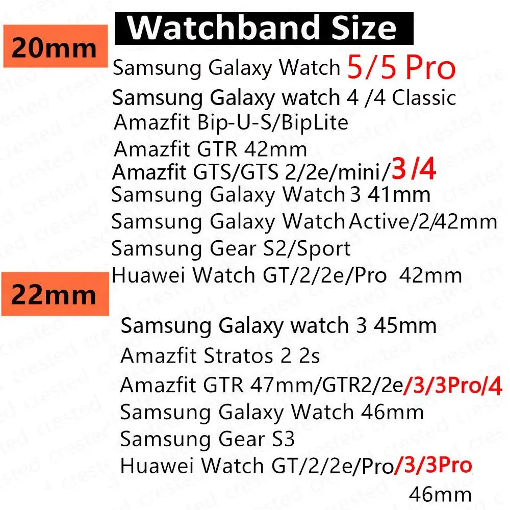 Cinturino da 22mm 20mm per Samsung Galaxy Watch 7 FE 4 6 classic 5 Pro 3 attivo 2/correa Bracciale in nylon Huawei watch GT 2 3 pro 4 cinturino