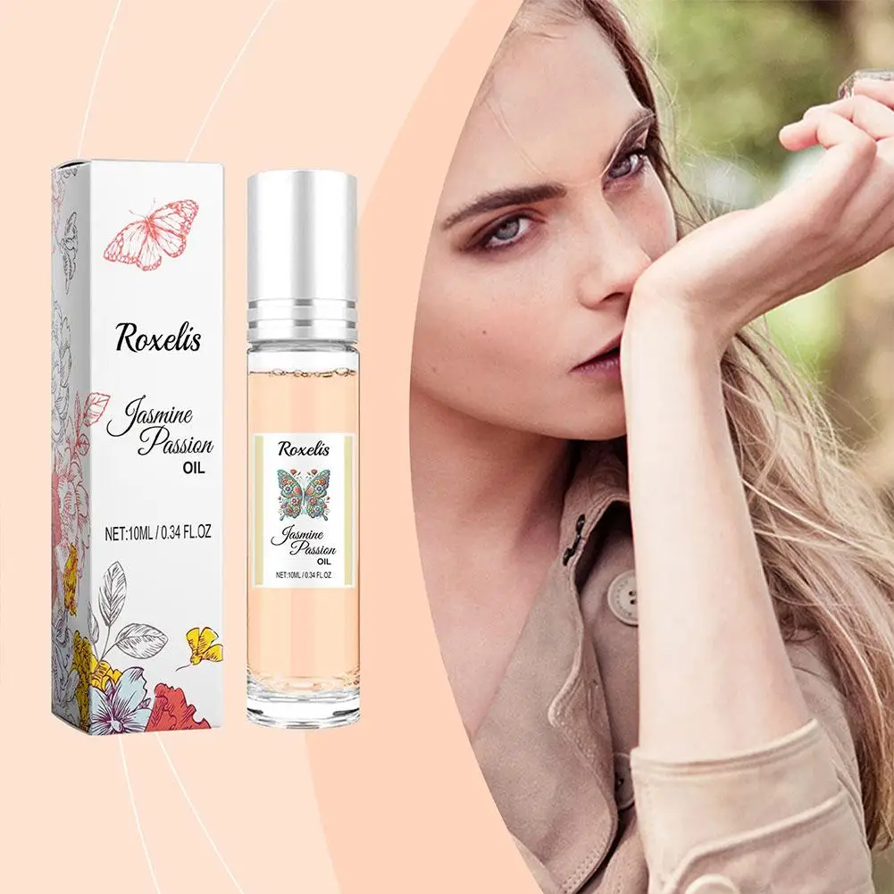 10ml Women Jasmine Perfume Roller Floral Scent Pheromone Lasting Fragrance Romance Flirting Men Keep Fresh Sexy Dating Perfum