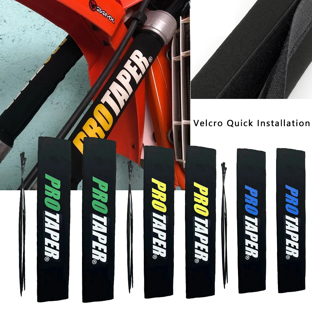 프론트 포크 프로텍터 리어 쇼크 업소버 가드 랩 커버, CRF YZF KLX 더트 바이크 오토바이 ATV 쿼드 모토크로스 